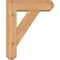 Ekena Millwork Traditional Craftsman Smooth Bracket w/ Offset Brace, Western Red Cedar, 5 1/2"W x 16"D x 20"H BKT0604X16X20TRA04SWR - alternate 2